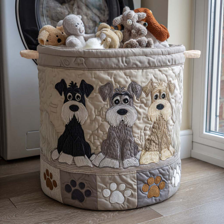 Panier à Linge Schnauzer en Dessin Animé