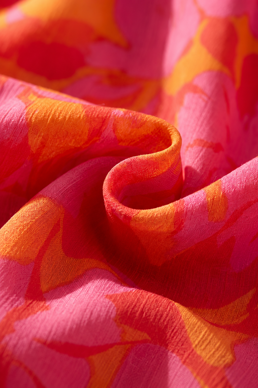 Olympe | Robe Fluide en Rose et Orange