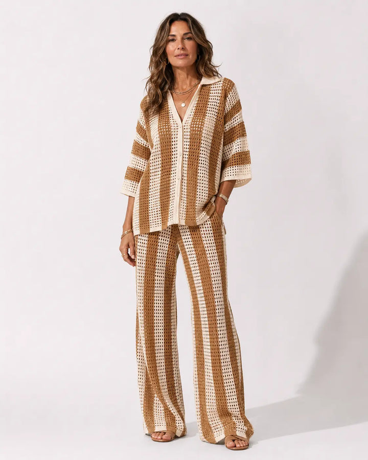 Zenaida™ | Kimono et Pantalon Crochetés