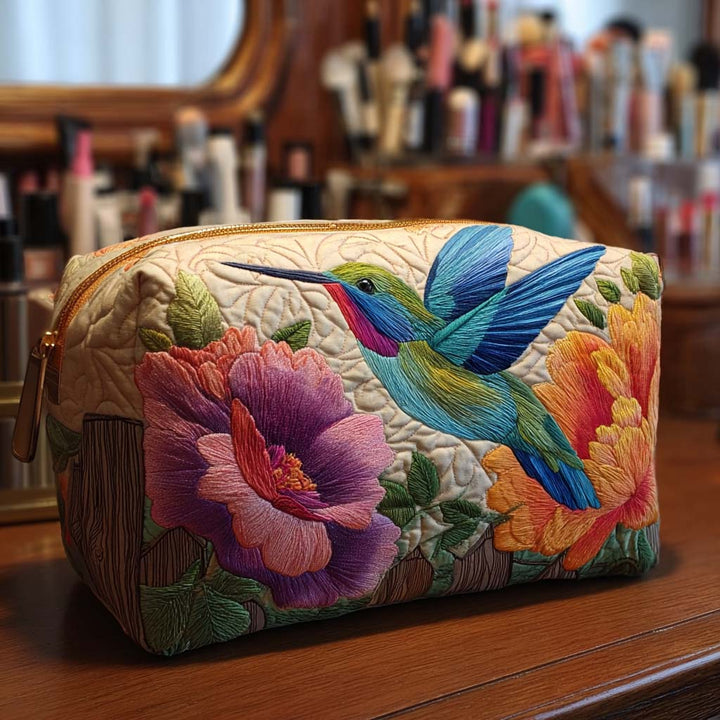 Trousse de Maquillage Matelassée Colibri