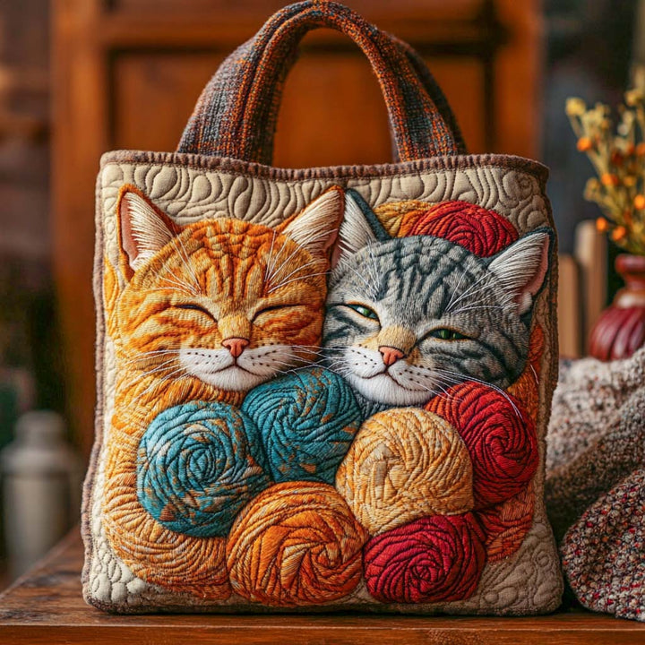 Sac fourre-tout en duo de laine confortable
