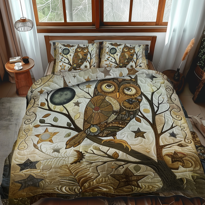 Ensemble de literie 3 pièces Hibou Delightful