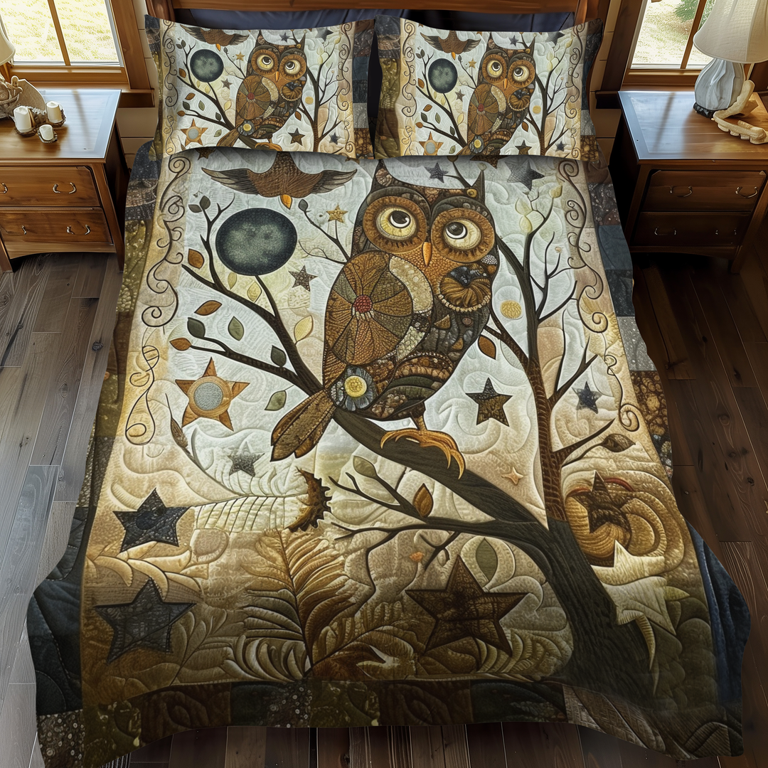Ensemble de literie 3 pièces Hibou Delightful