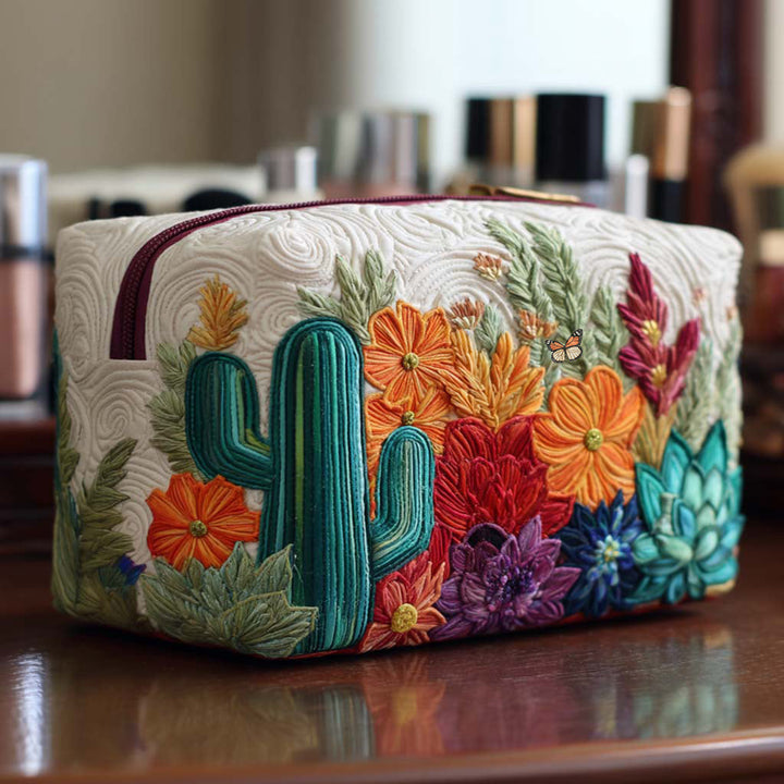 Trousse de Maquillage Matelassée Beauté du Désert