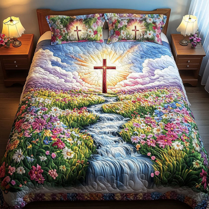Ensemble de Literie 3 Pièces Floral Path Cross