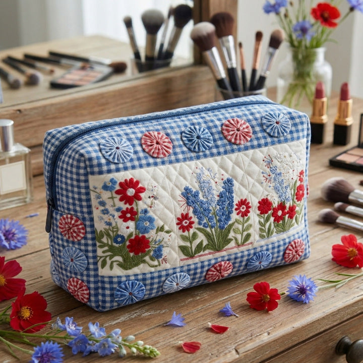 Trousse de maquillage matelassée Heartland Harmony