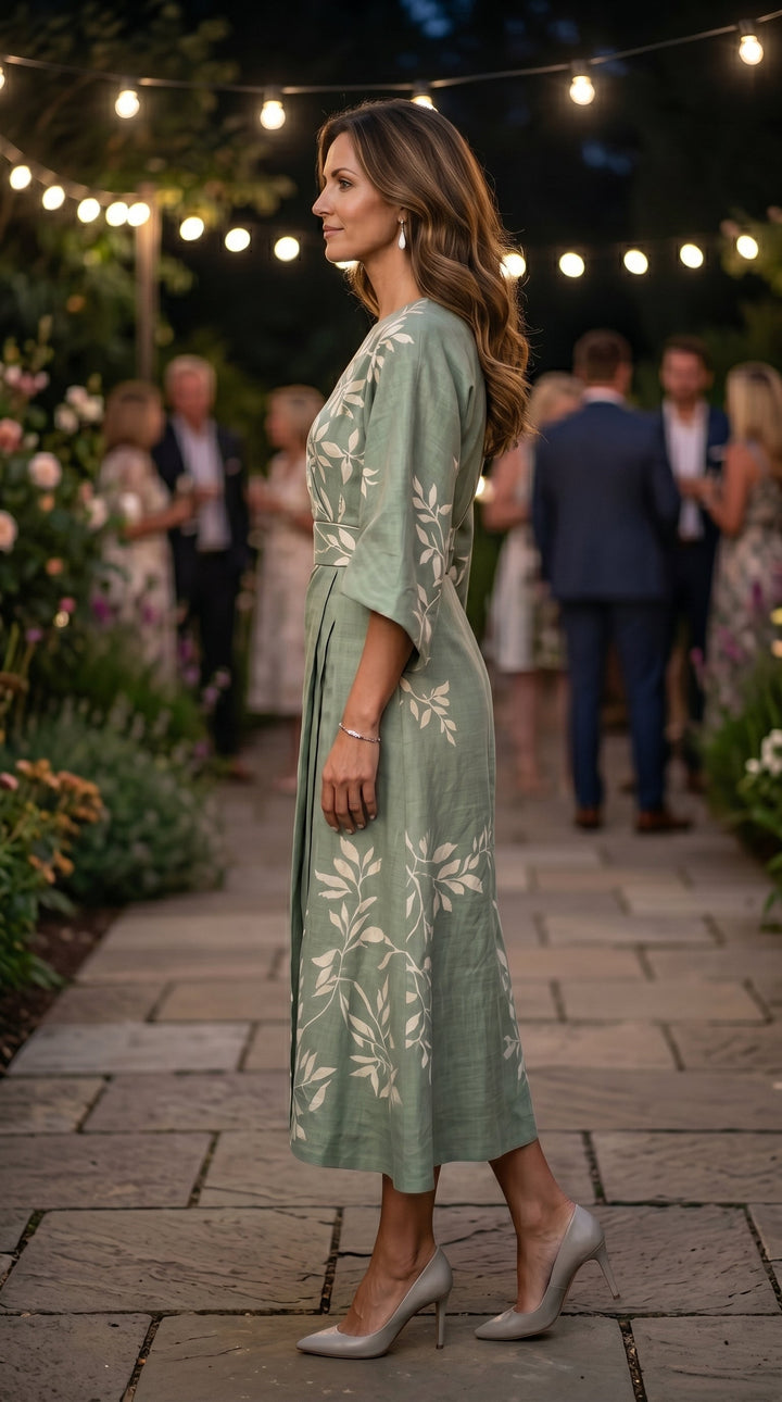 EDEN™ - ROBE FLORALE À TAILLE HAUTE