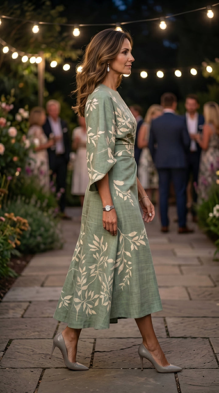EDEN™ - ROBE FLORALE À TAILLE HAUTE