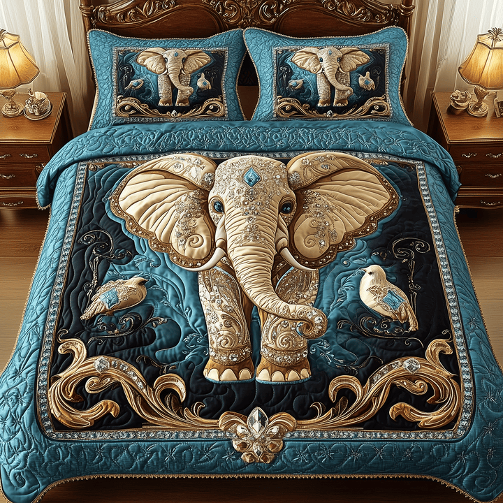 Ensemble de literie 3 pièces Éléphant Impérial