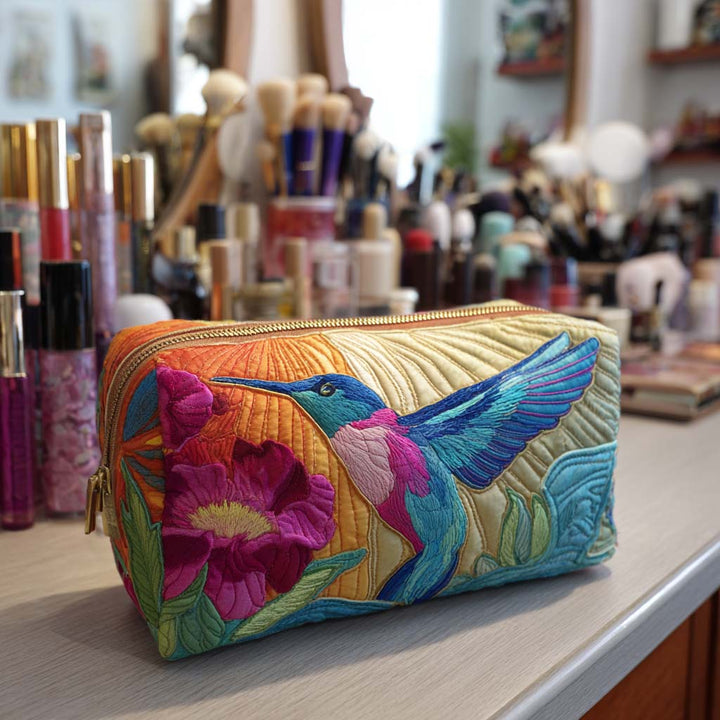 Trousse de Maquillage Matelassée Colibri
