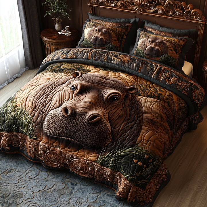 Ensemble de Literie Jungle Hippopotame