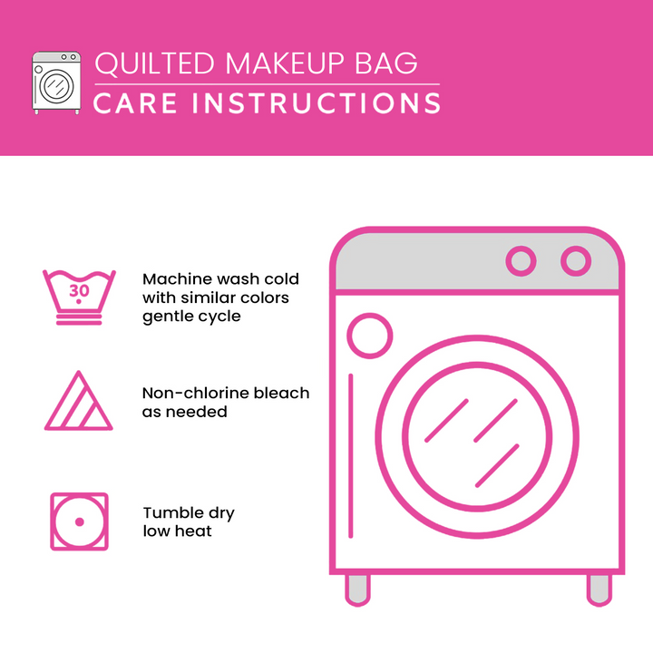 Trousse de Maquillage Matelassée Amoureuse des Épines