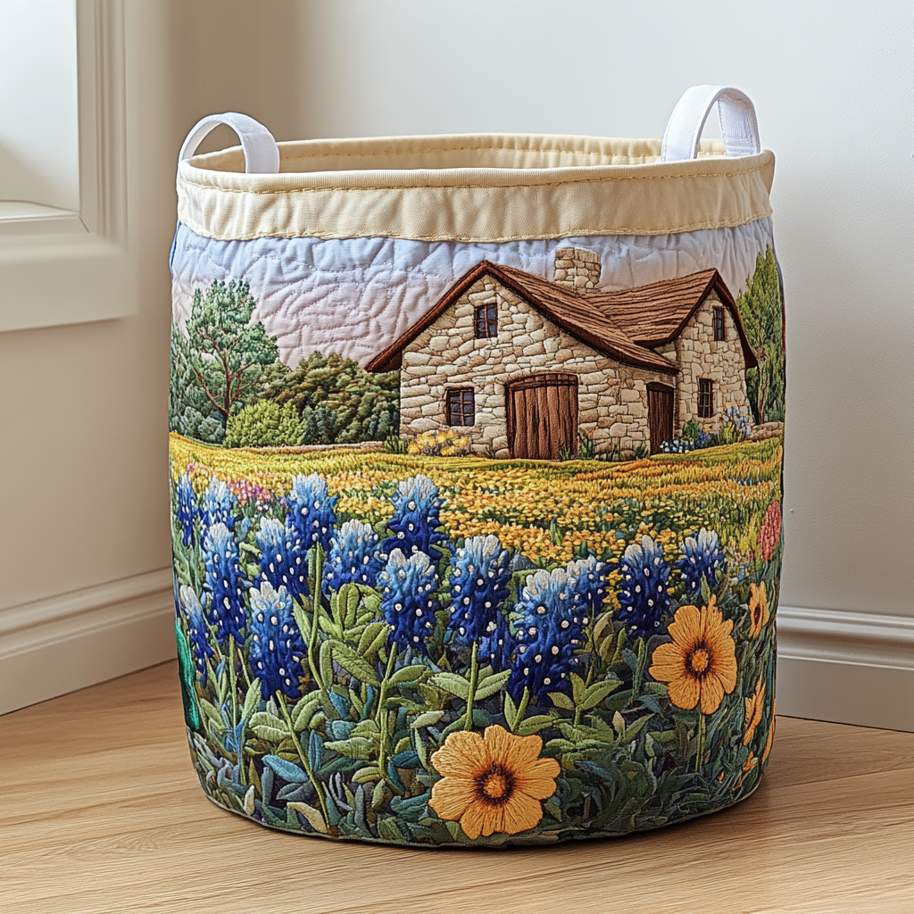Panier à Linge de Maison en Prairie