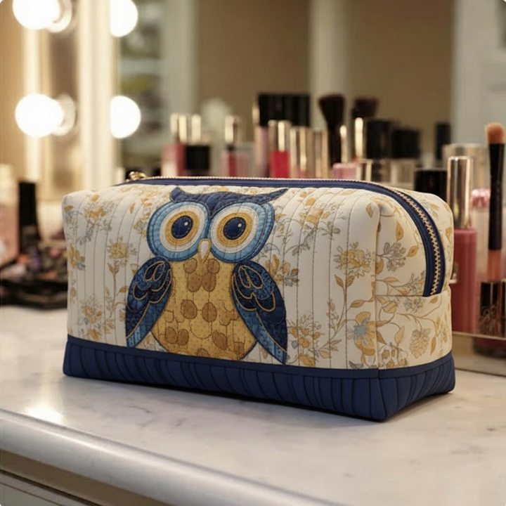 Trousse de Maquillage Matelassée Mystic Feathers
