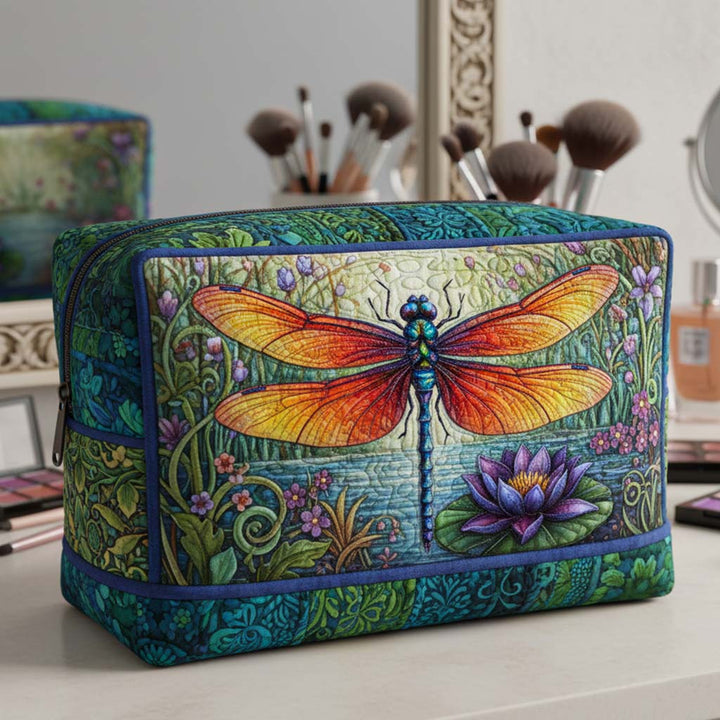 Trousse de Maquillage Matelassée Nature Jewel