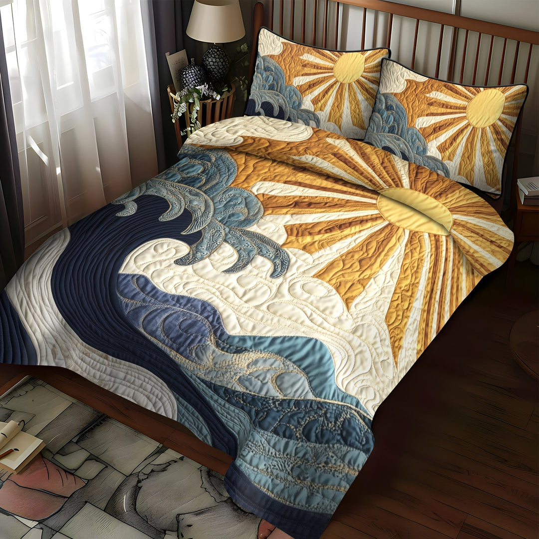 Ensemble de literie 3 pièces Ocean Sunrise
