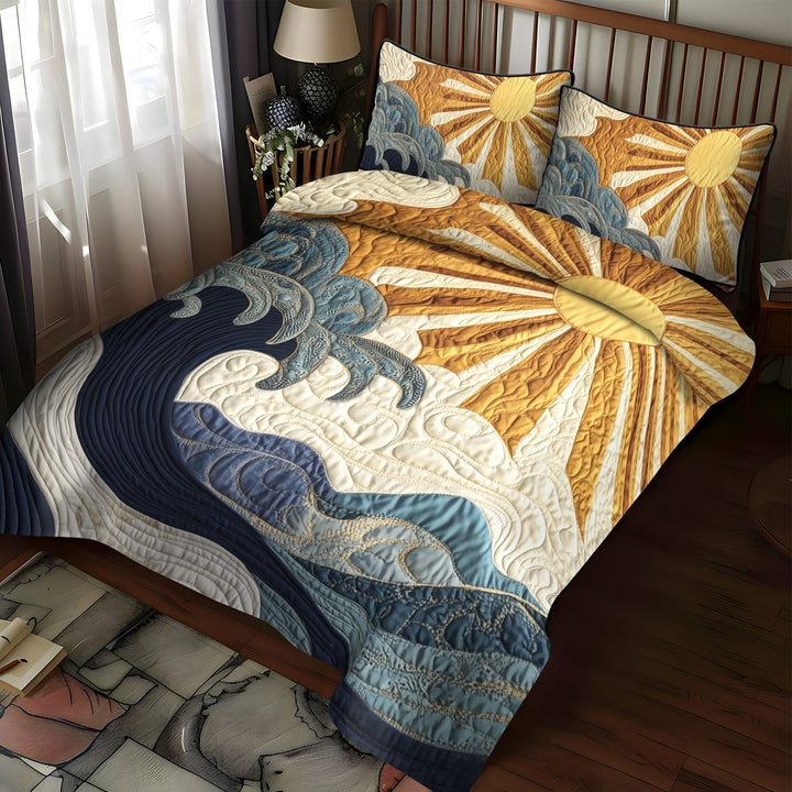 Ensemble de literie 3 pièces Ocean Sunrise