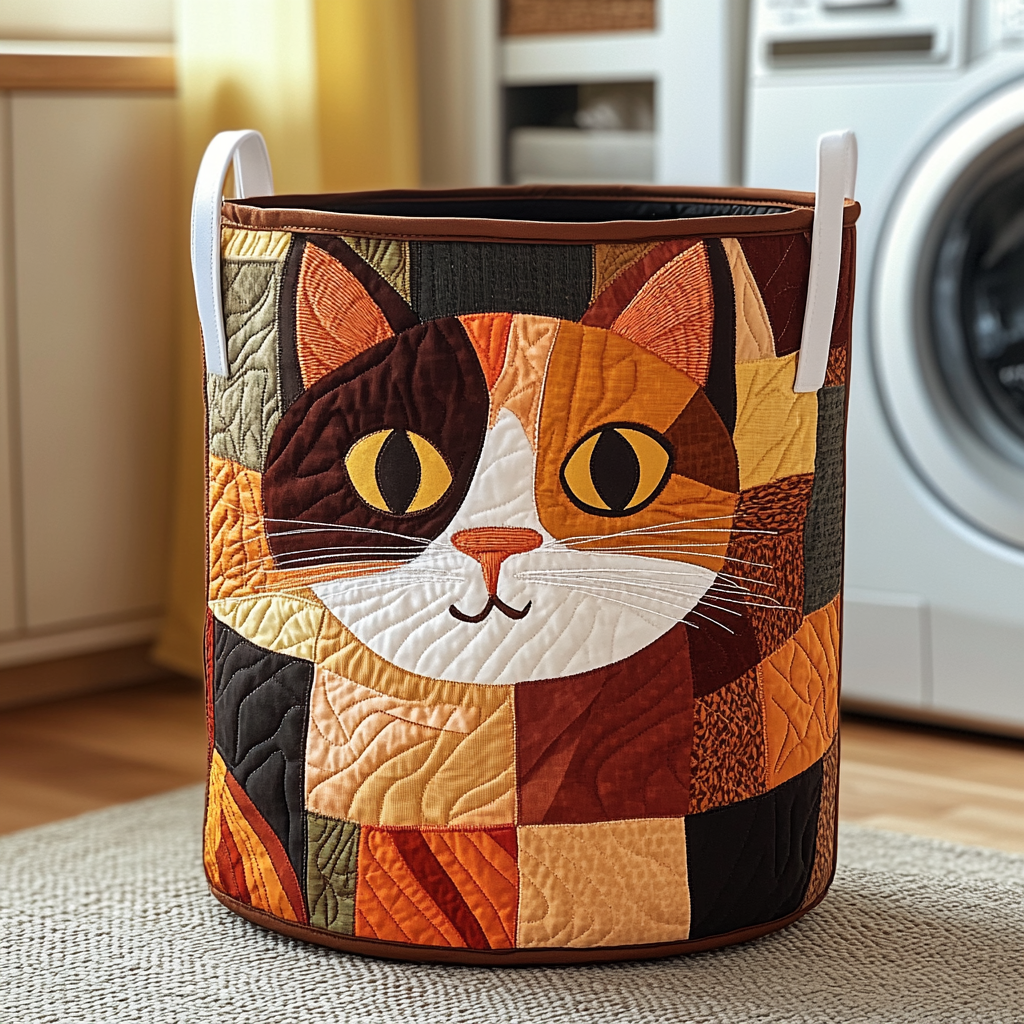 Panier à Linge Chat Tacheté
