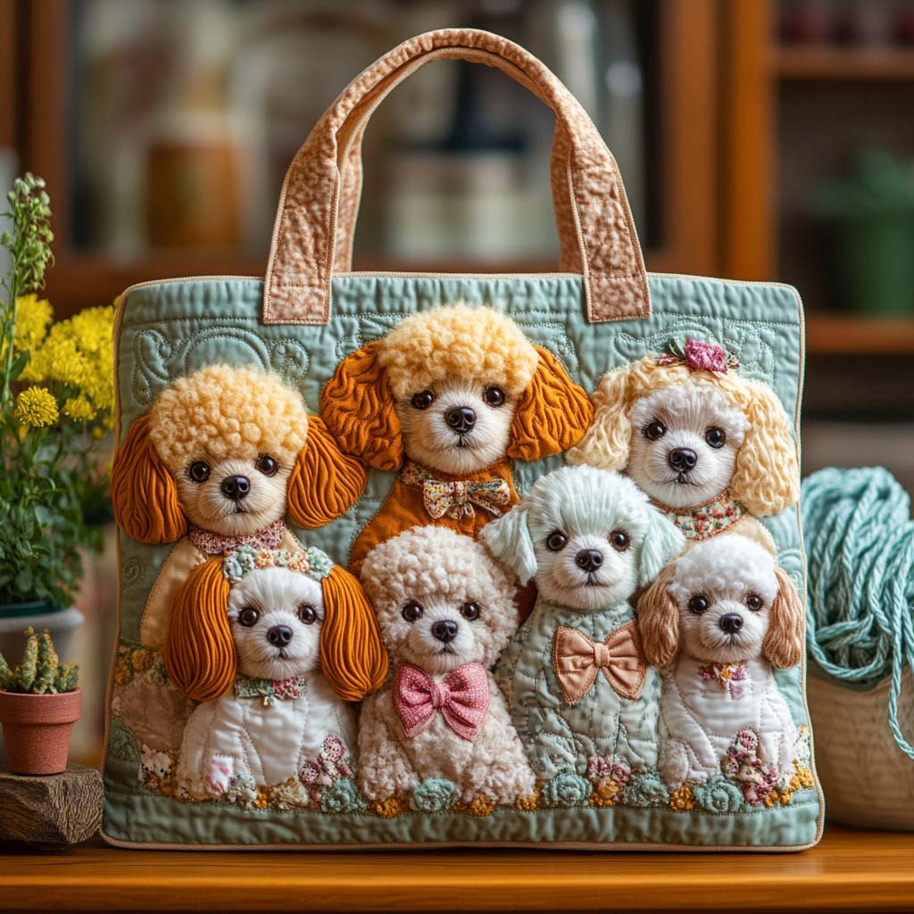 Sac fourre-tout Harmonie de la Famille Caniche