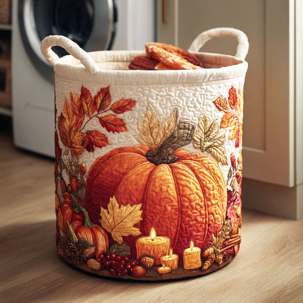 Panier à Linge de Récolte de Citrouilles