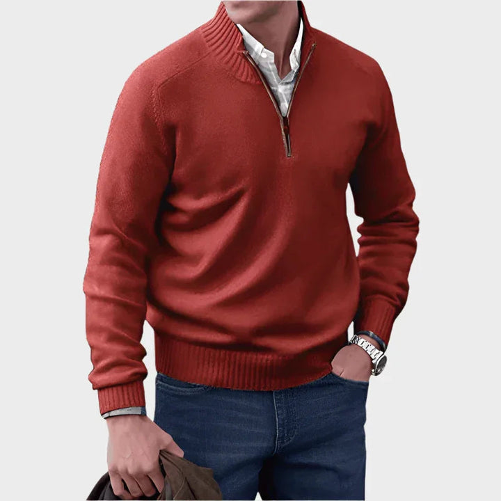 Malik | Pull Élégant Avec Zip