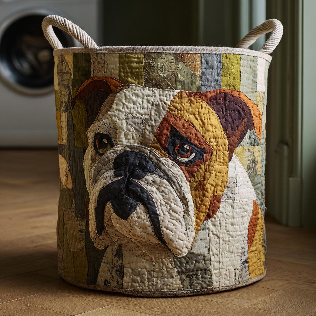 Panier à Linge Bulldog Rustique