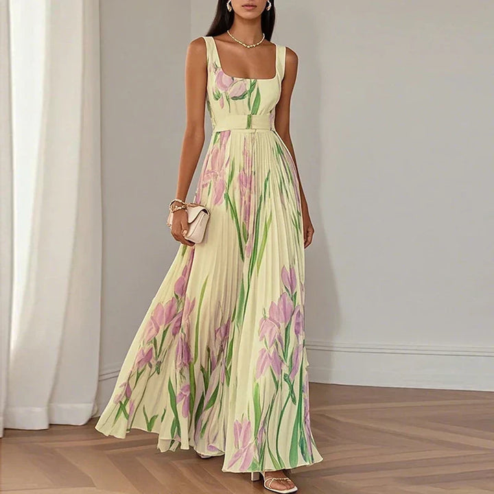 Oriah | Robe Maxi Ligne A Fleurie