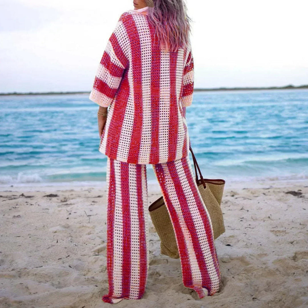 Zenaida™ | Kimono et Pantalon Crochetés
