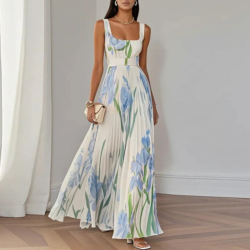 Oriah | Robe Maxi Ligne A Fleurie