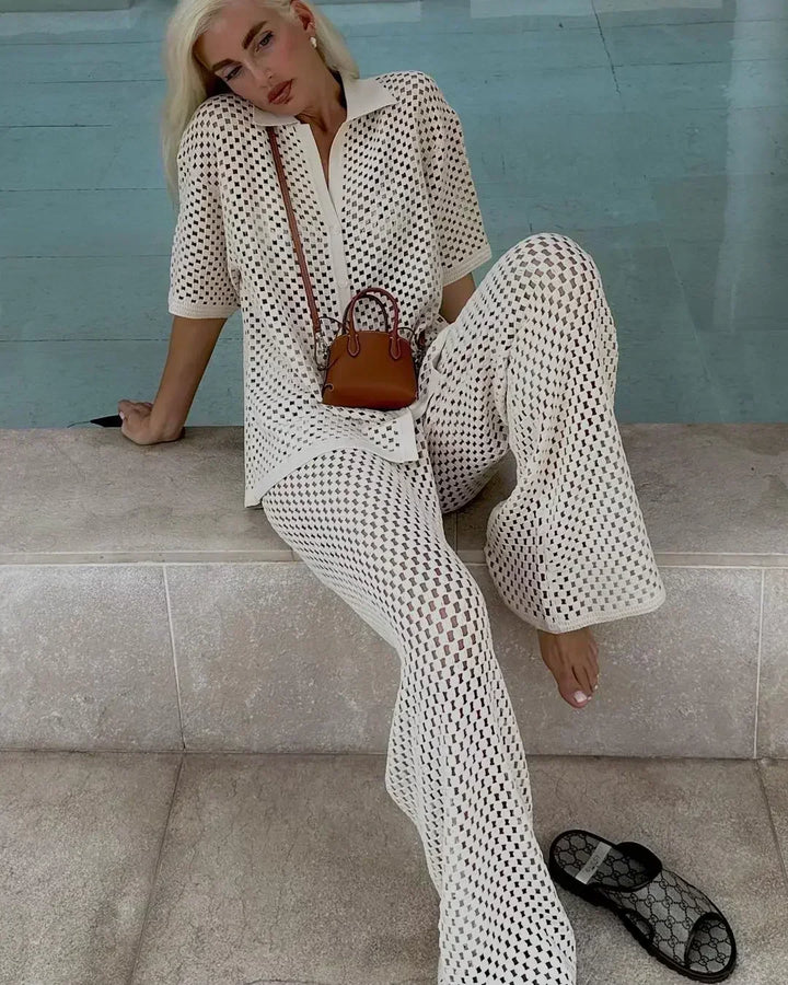 Zenaida™ | Kimono et Pantalon Crochetés