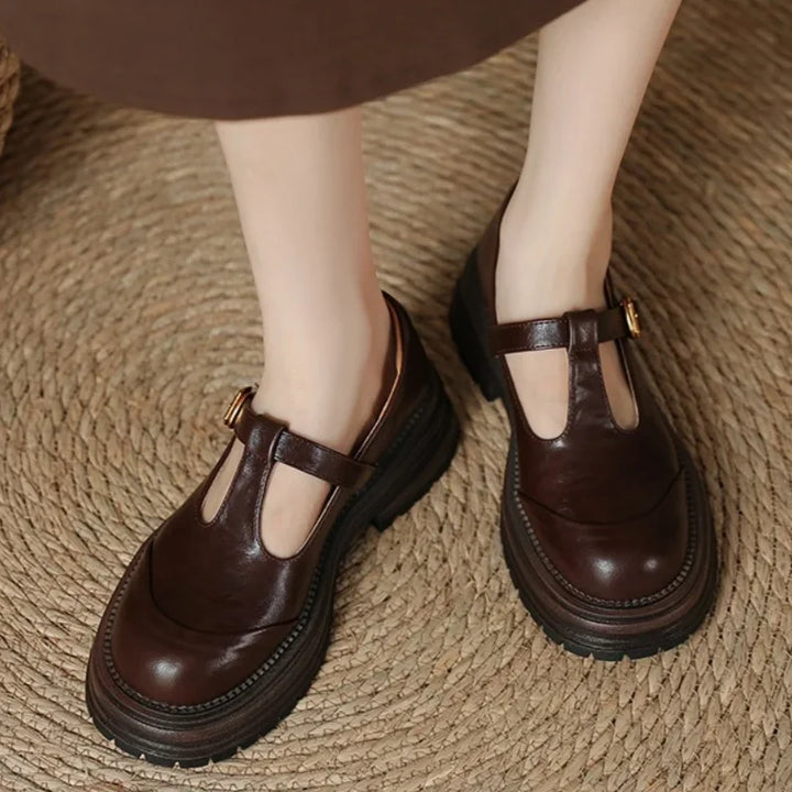 Fleur | Chaussures T-Bar avec Charme Vintage