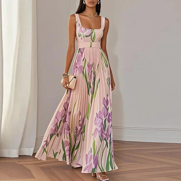 Oriah | Robe Maxi Ligne A Fleurie