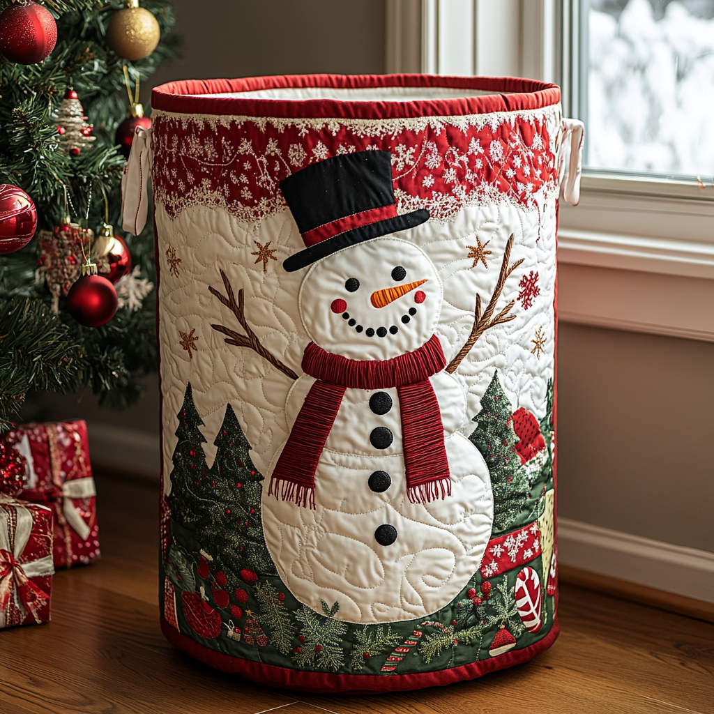 Panier à linge Bonhomme de neige