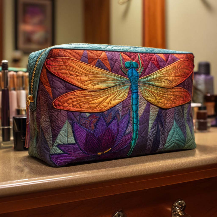 Trousse de Maquillage Matelassée Étincelante