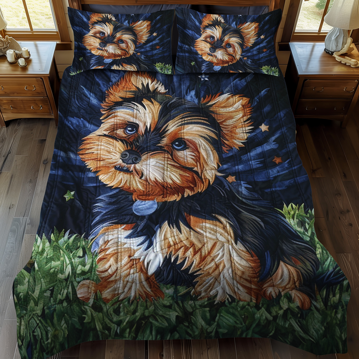 Ensemble de Literie 3 Pièces Starry Yorkie