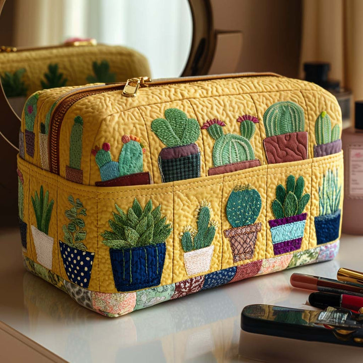 Trousse de Maquillage Matelassée au Soleil