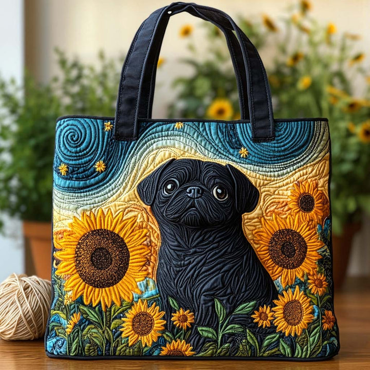 Sac fourre-tout Pug ensoleillé