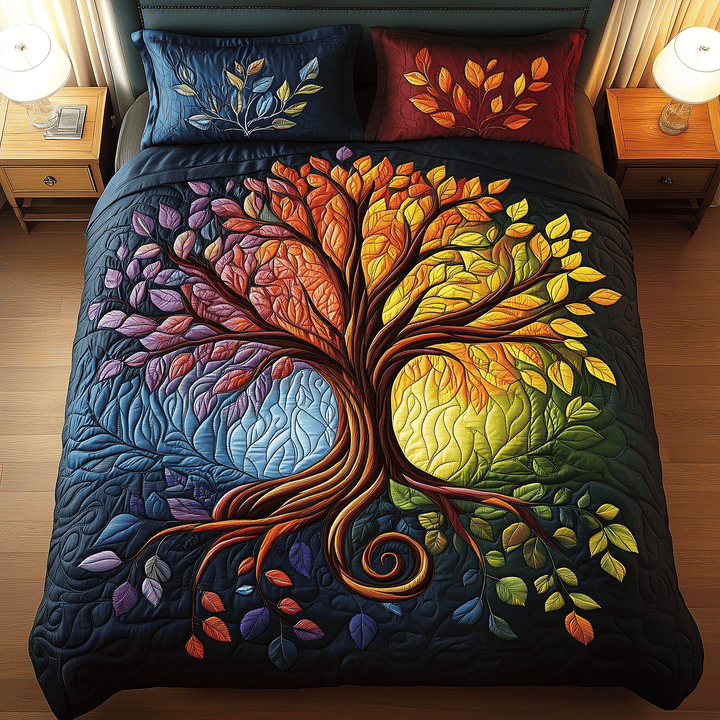 Ensemble de Literie 3 Pièces Arbre de l'Harmonie