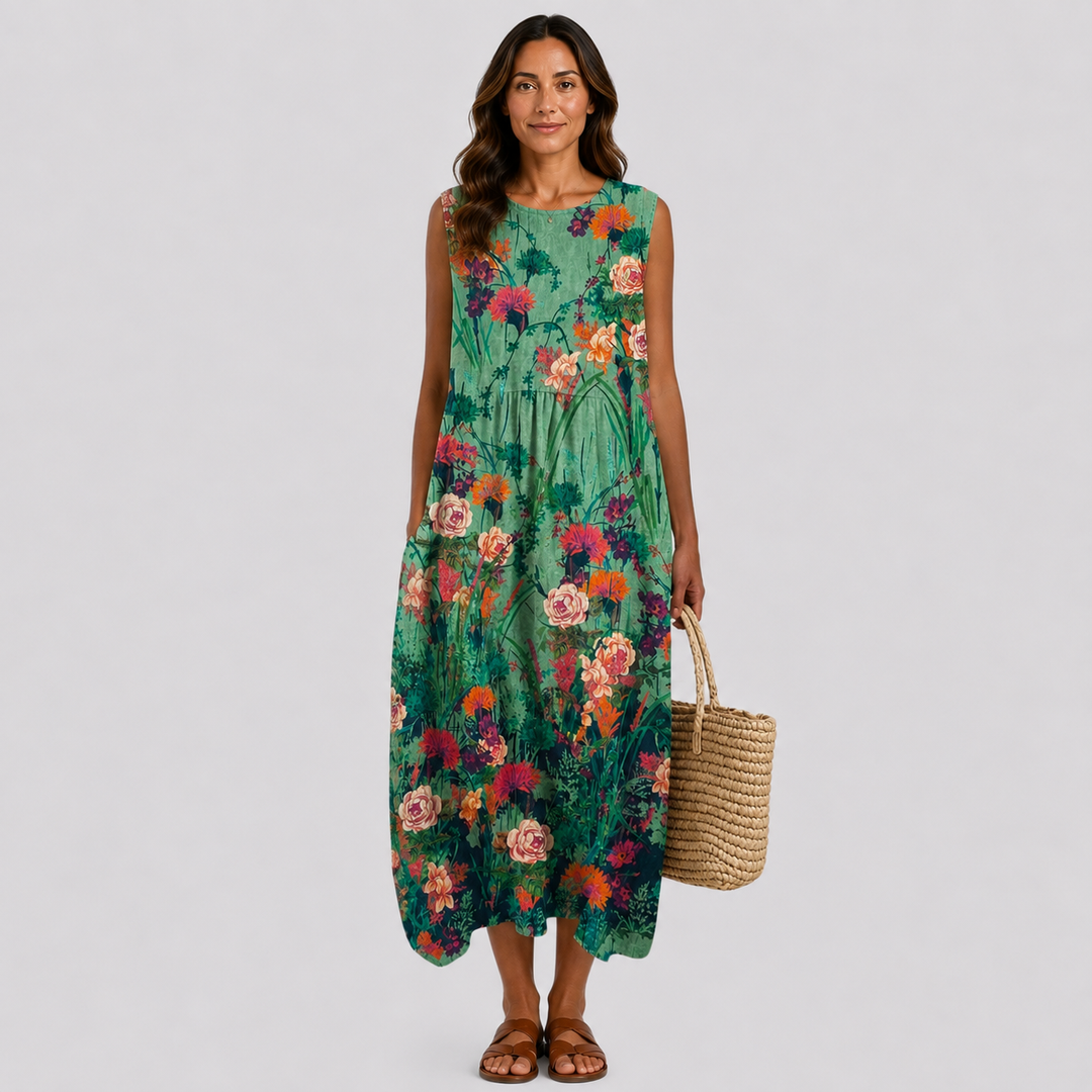 Robe d'Été Sans Manches et Confortable