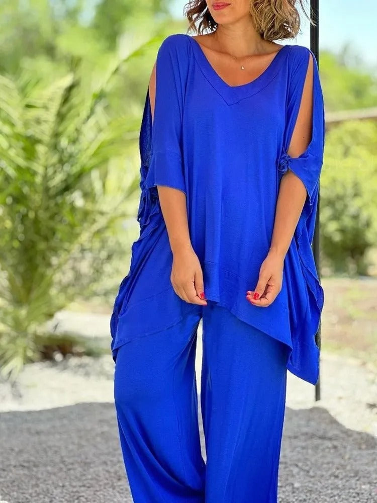 Úrsula™ | Tunique à Épaules Dévoilées et Pantalons