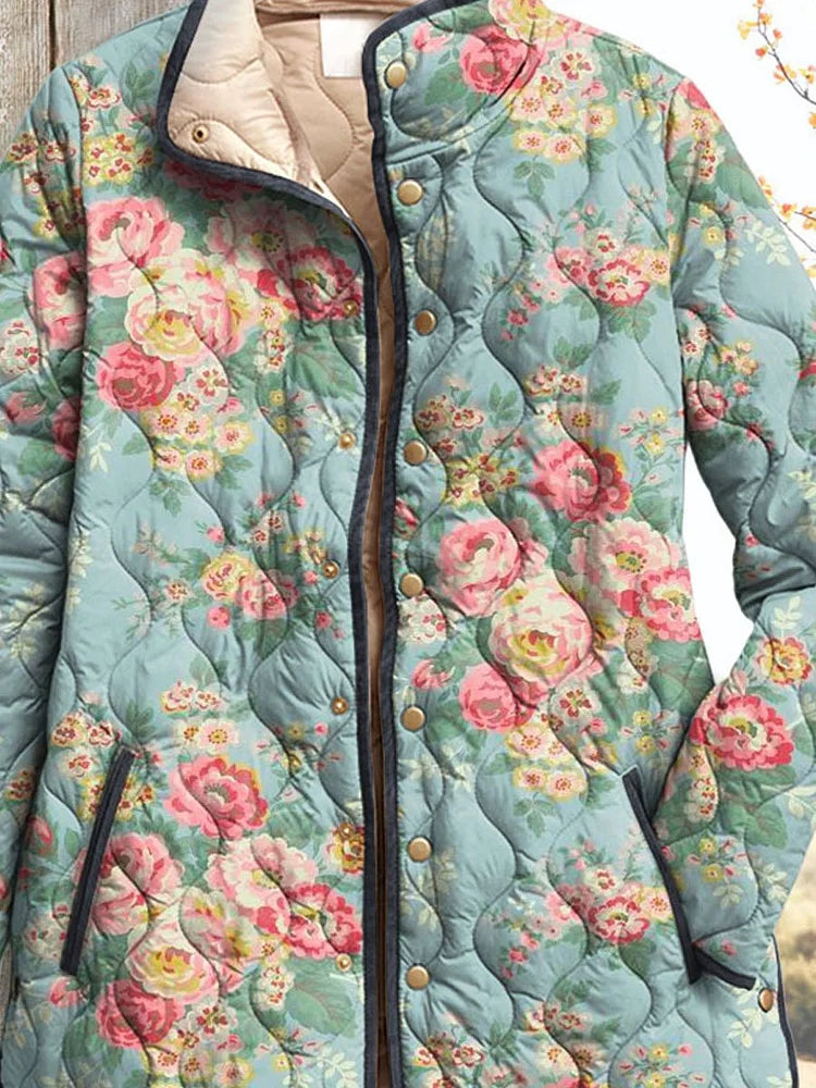 Dorothea | Veste matelassée à fleurs