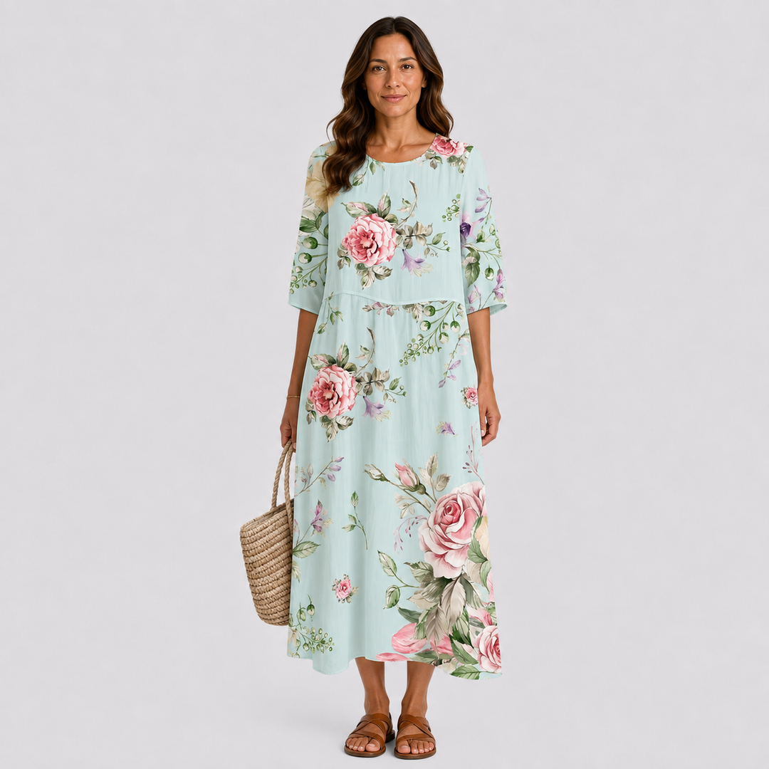 Robe Longue, Fluide et Élégante