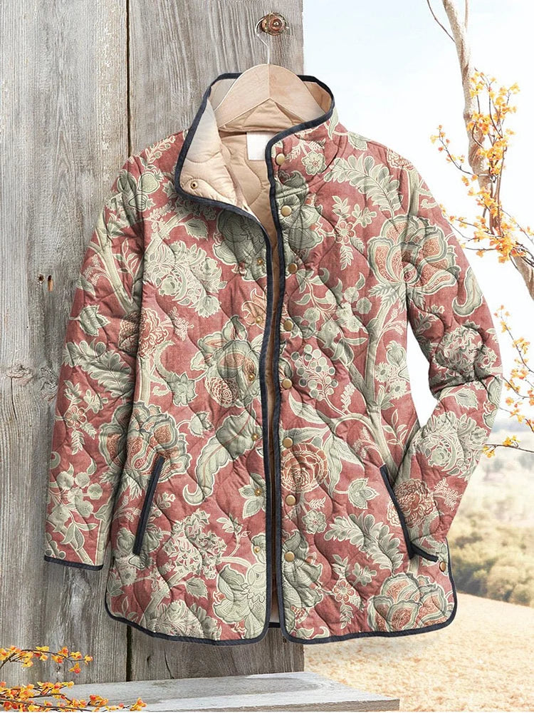 Margaret | Veste matelassée à fleurs