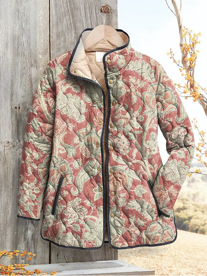 Margaret | Veste matelassée à fleurs