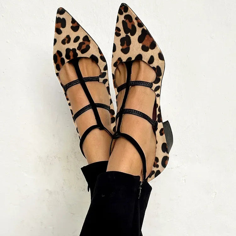 Franca | Chaussures à Talons avec Bride Léopard