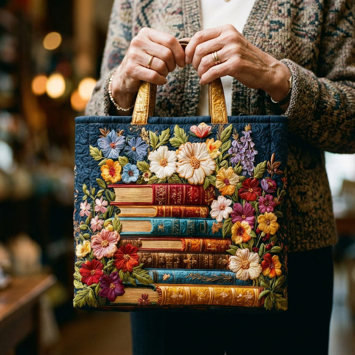 Sac fourre-tout à imprimé floral artisanal