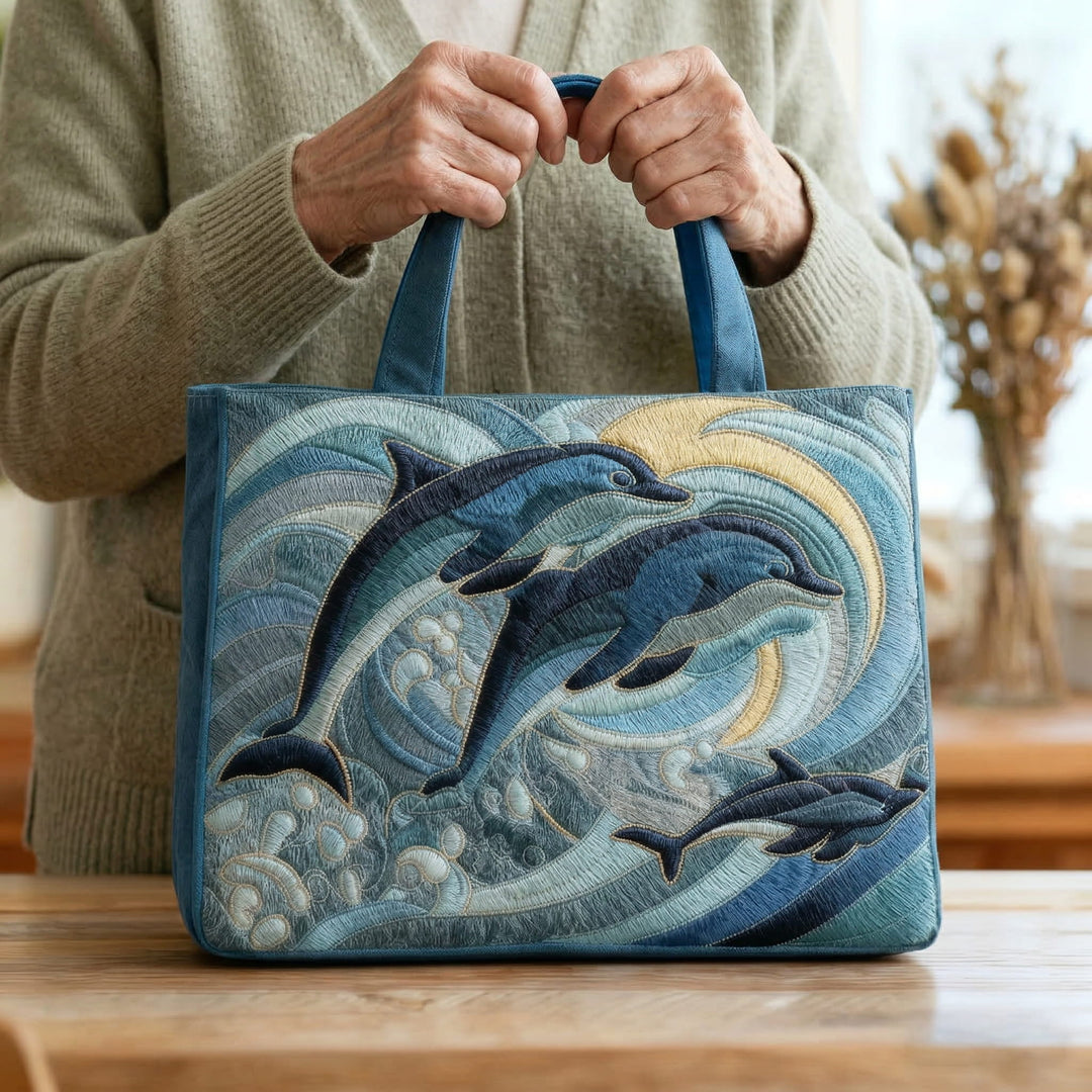 Sac fourre-tout Artisan Dauphin Inspiré par l'Océan