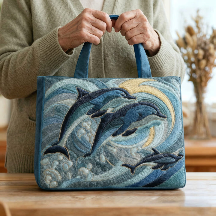 Sac fourre-tout Artisan Dauphin Inspiré par l'Océan