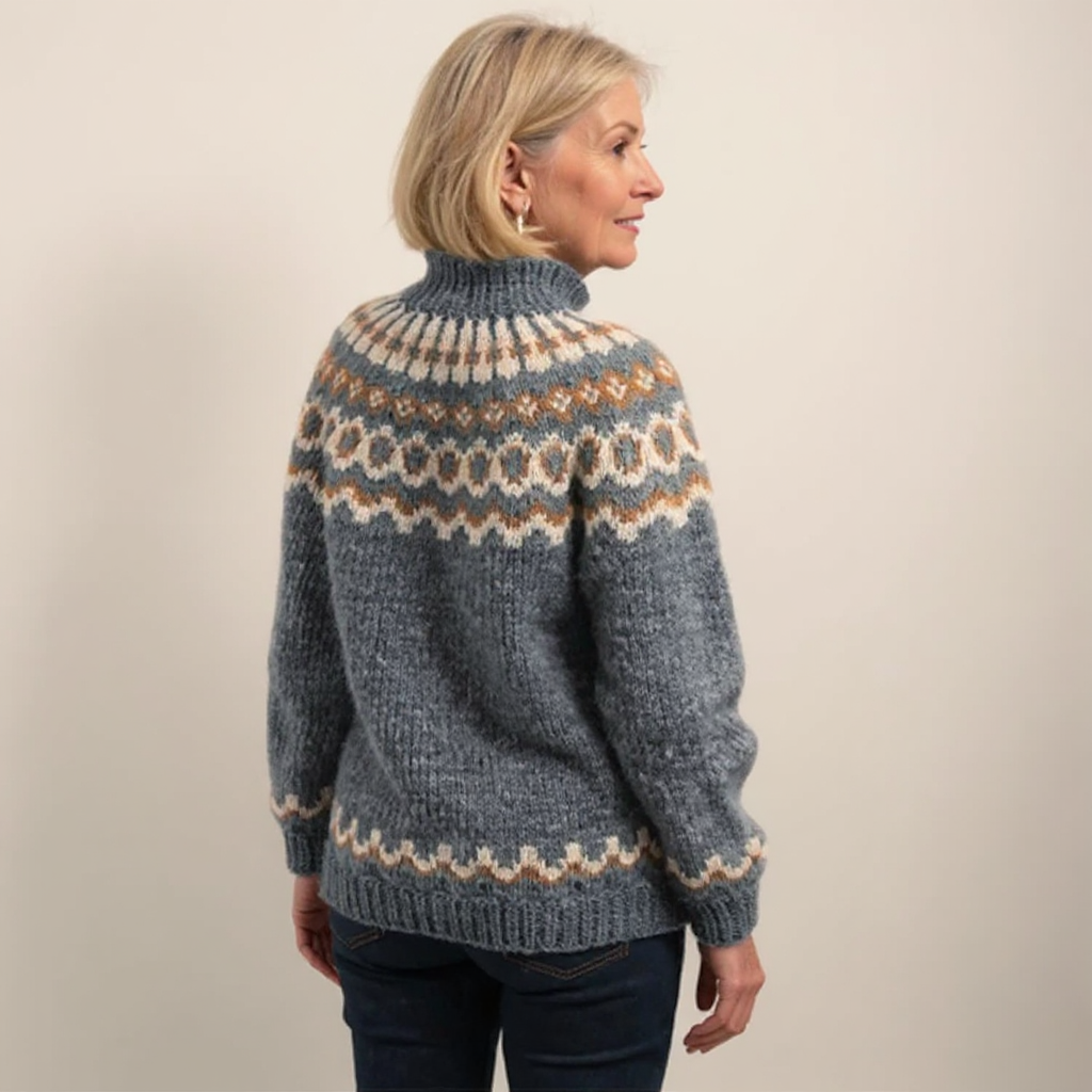 Katri | Pull en tricot gris