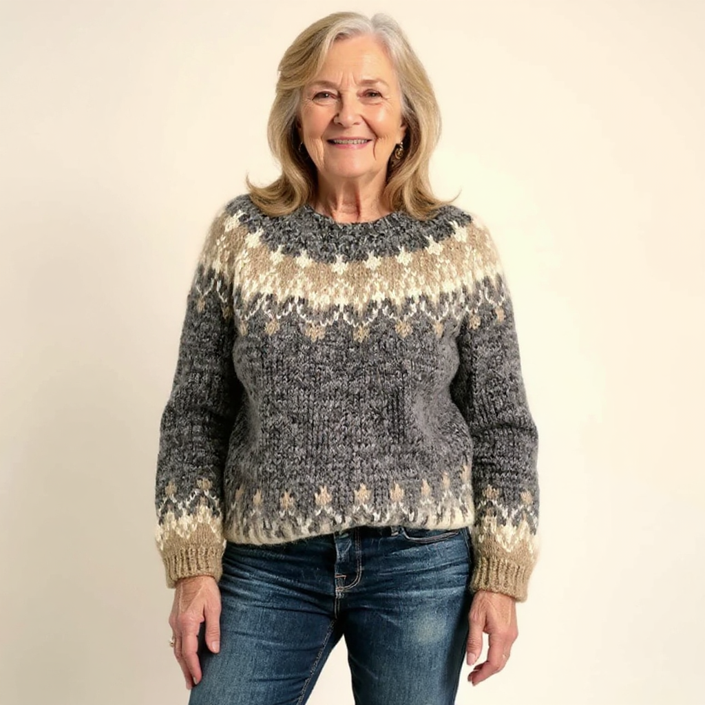 Jenni | Pull en tricot gris